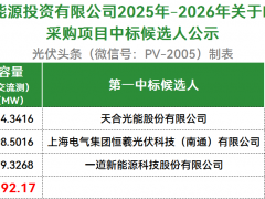 1.43GW！新疆鴻泰新能N型組件采購：天合、恒羲光伏、一道預中標！