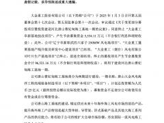 年產能40萬噸！大金重工投建海上風電制造基地